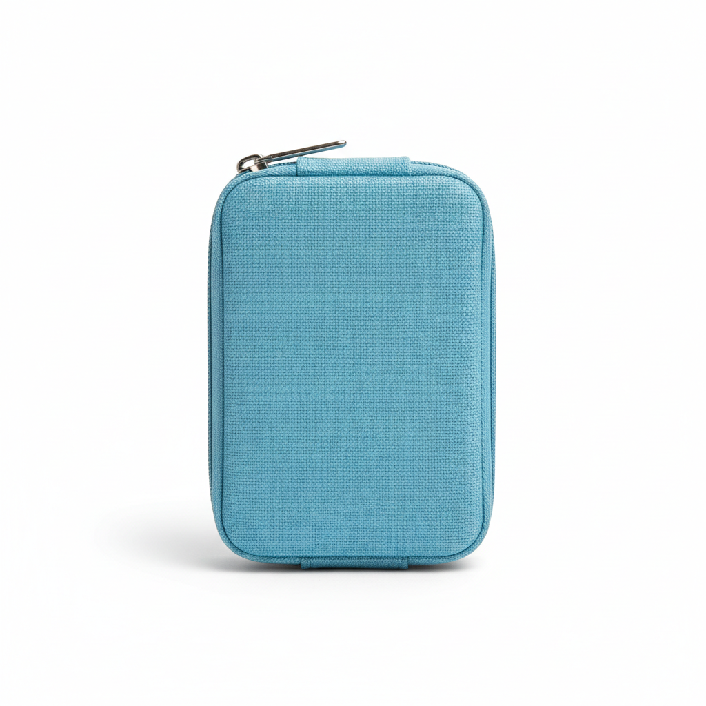 Multi-Compartment Pill Organizer Case - closed view