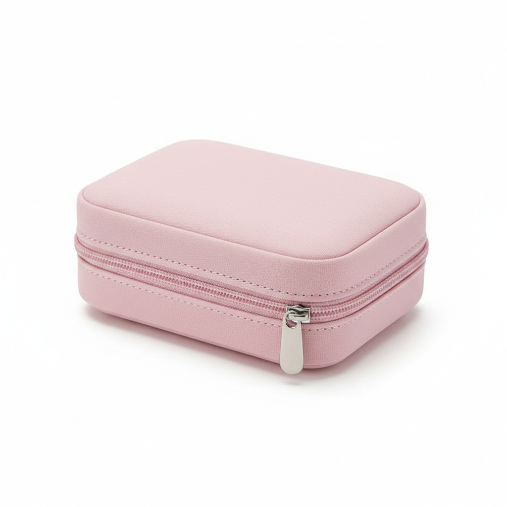 Pastel Pill Organizer Travel Case - closed view