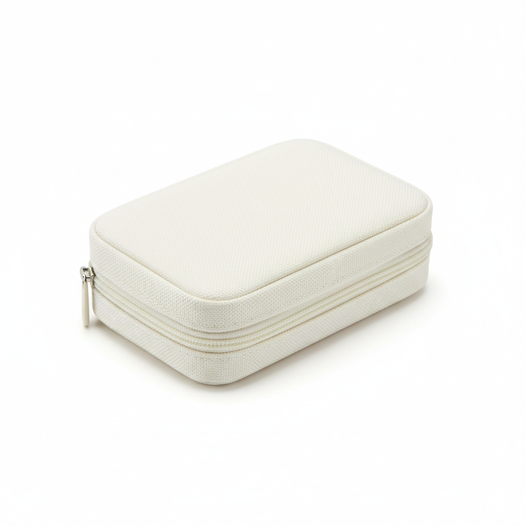 Zippered Pill Organizer Travel Case - closed view