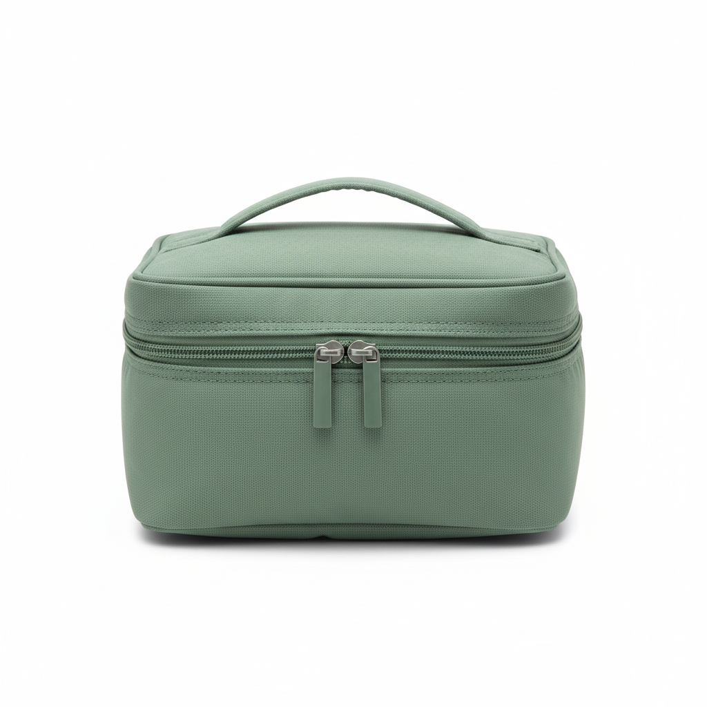 Zippered Cosmetic Travel Case - closed view